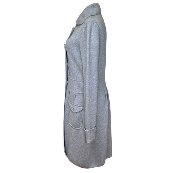 Rebecca Taylor - “Cash Feel Coat” Wool Trench, Jacket Dress - NWT, Size L, Gray - Picture 6 of 17